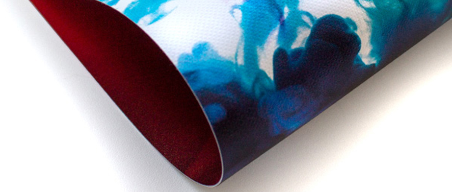 Bannerdruck und Planendruck auf Blockout PVC beidseitig mit Brandschutzzertifizierung (B1)