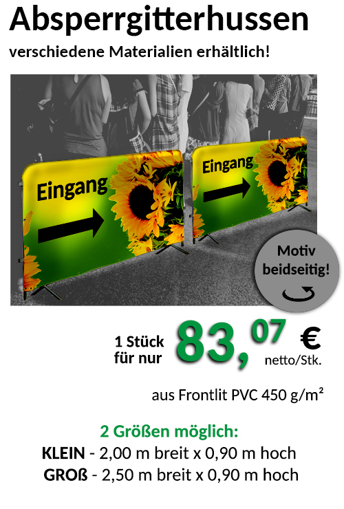 BannerSkandal Absperrgitterhussen