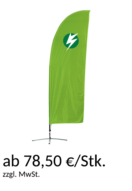 Beachflag Gerade Form ab 83,50 €/Stk.