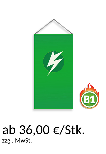 Deckenhänger Fahnenstoff Longlife ab 36,00 €/Stk.