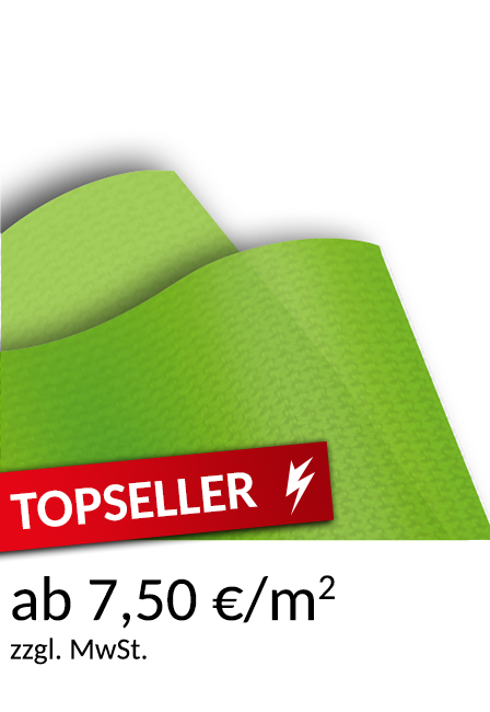 Fahnenstoff ohne Brandschutzzertifizierung (B1) ab 7,50 €/m²