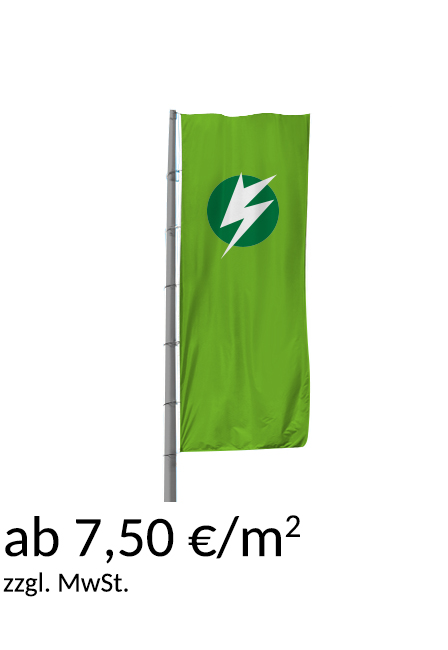 Hissfahnen im Hochformat ab 6,90 €/m²