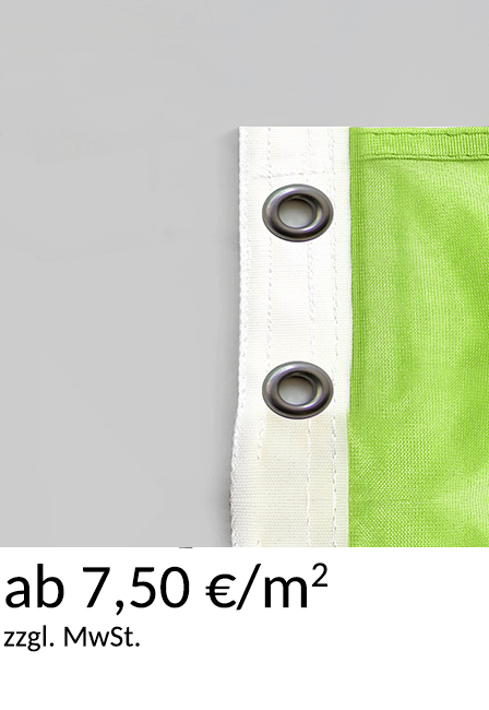 Hissfahnen mit Ösen ab 6,90 €/m²