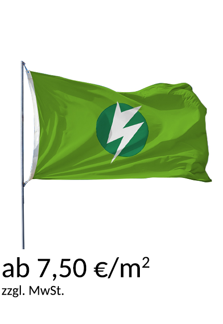 Hissfahnen im Querformat ab 6,90 €/m²