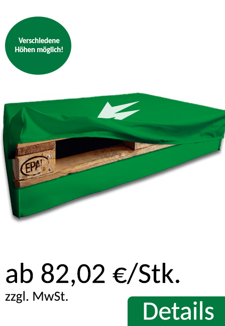 Palettenhussen für Europalette ab 25,00 € pro Stk.